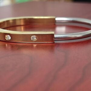 Elegant Gold and Silver Bracelet